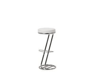 Barhocker Z-Fuss weiß