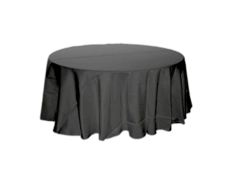 Banketttischdecke 2,40 m schwarz