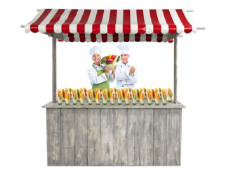 Obst- und Gemüsestand