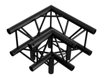 Prolytetruss 3 Wege Ecke schwarz