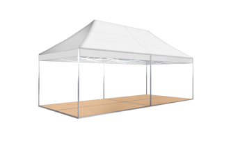 Faltzelt 4 x 8 m Profi weiß