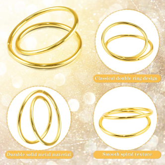 Serviettenringe 2er Gold