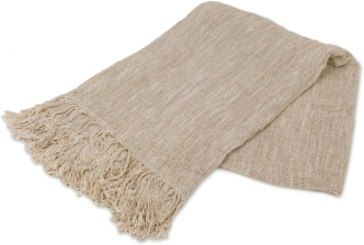 Tischdecke Leinen beige